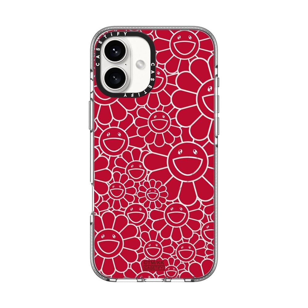 新品村上隆 x CASETiFY FLOWERS BLOOM 16pro RED Amazon.co.jp: CASETiFY インパクト クリア iPhone 16 Plus ケース